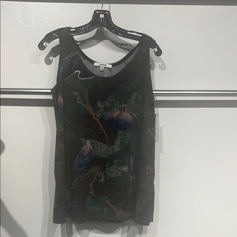 Sympli Artistic Green Tank Top